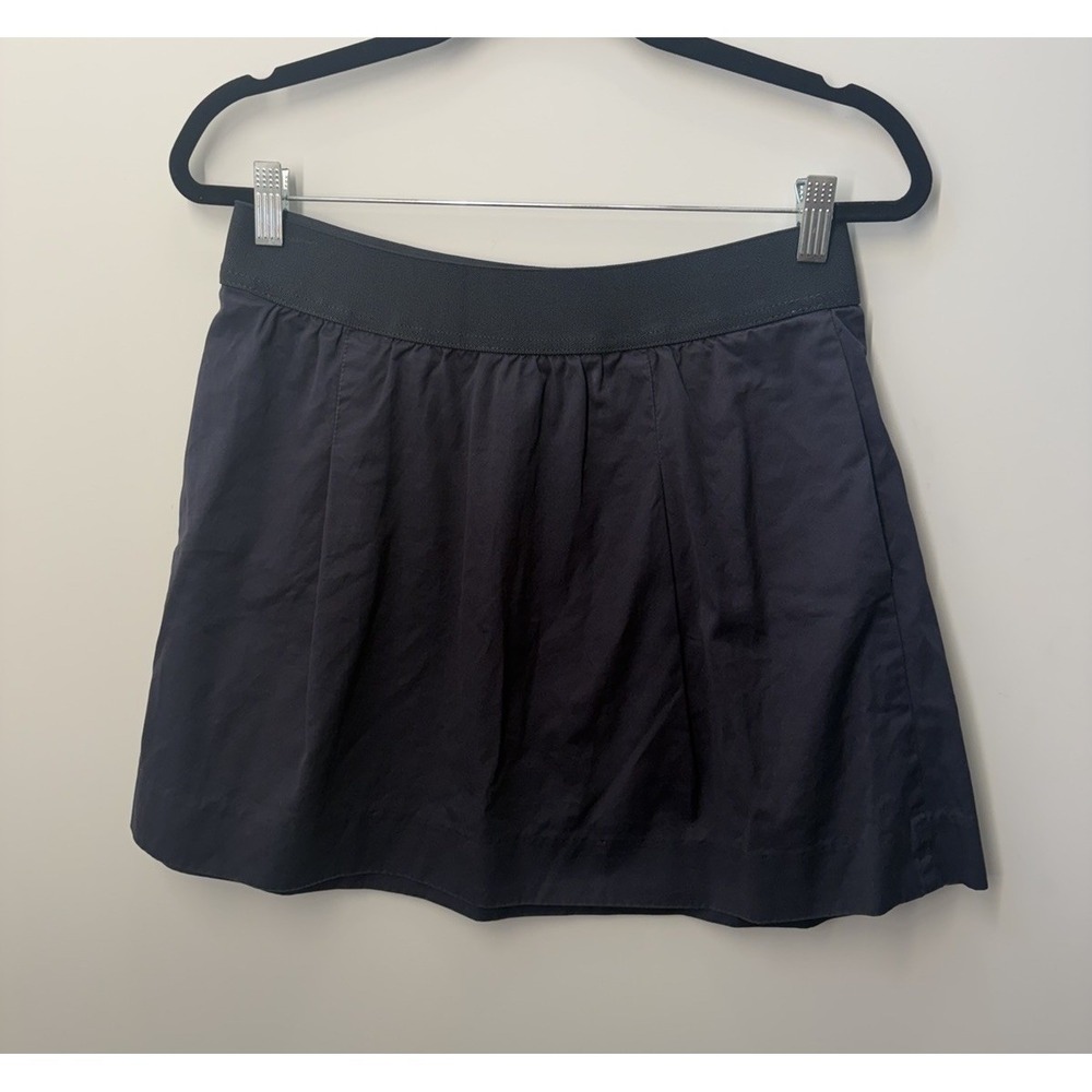 J.Crew Womens Size 6 Navy Mini Skirt 100% Cotton Classic School Work Office